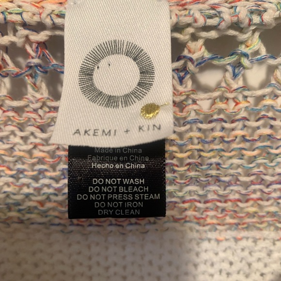 Anthropologie Akemi + Kin - One Size Kimono Cocoon Open Knit Poncho - Picture 4 of 15